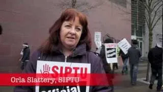 Strike at Tyndall National Institute, University College Cork, 19th February 2014