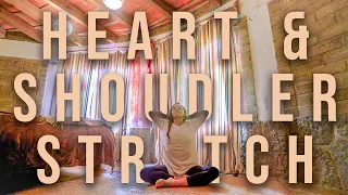 Heart Opening Yoga - 20 min Shoulder, Chest, and Upper Back STRETCH for Relaxation