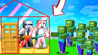 APOCALIPSIS ZOMBIE Vs BASE SEGURA INVISIBLE en MINECRAFT 😱