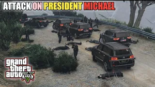 GTA 5 - Attack On President Michael | President is Kidnapped