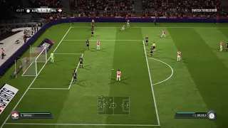 Nice bicycle kick from Kasper Dolberg