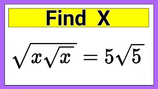 Nice Square Root Simplification Math |Find the value of X |Olympiad Math |Nitesh Eduworks