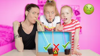 Dont Choose The Wrong MYSTERY STRAW CHALLENGE!! [De Mysterieuze Rietjes Challenge] ♥DeZoeteZusjes♥