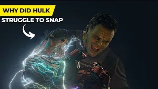Why Did Hulk Struggle to Snap in Avengers Endgame