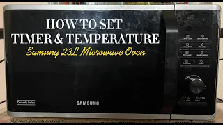 How to heat foods using SAMSUNG 23L Microwave oven (MS23K3515AS)