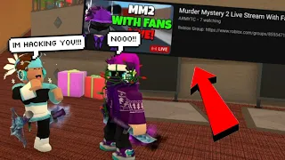 I HACKED My FRIEND'S ACCOUNT While He Was STREAMING, And THIS HAPPENED... (Murder Mystery 2)