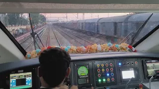 Vande Bharat Express Train-18 Cab Ride, view from Loco Pilot Cabin