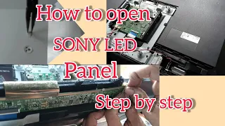 Pano mag baklas ng panel at backlight ng Sony led tv