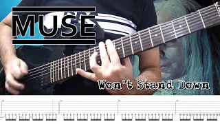 Muse - Won't Stand Down (Guitar Cover + TABS) | [NEW SONG 2022]