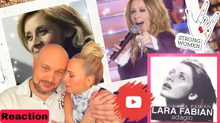 Lara Fabian Adagio -  Italian version - 🇮🇹Ita and Col🇨🇴 Reaction react "Eng subtitles"