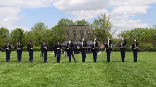 US Army Drill Team performs at Twilight Tattoo