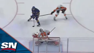 Peyton Krebs Dances In On Breakaway And Roofs Backhand Past Carter Hart