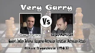 Very Garry - Garry Kasparov vs Lajos Portisch, Niksic Yugoslavia (1983) | Chess Game