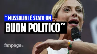 Il video in cui una giovanissima Giorgia Meloni dice che Mussolini è stato un buon politico