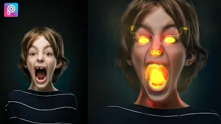 Picsart GLOWING EYES and MOUTH Effect | Photo Editing Picsart