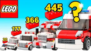 LEGO Ambulance in Different Scales - Comparison
