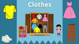 Clothes Vocabulary for kids |  Game
