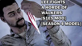 Lee Fights A Horde of Walkers Updated Models