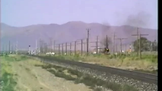 Steam Railroad Series 97 - UP 3985 WB at East Winnemucca, NV 7-15-1992