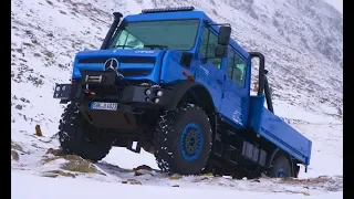 2019 Mercedes Unimog U 4023 Snow Off-Road Driving