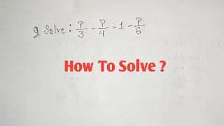 Mathematics Question | Find The Value Of P