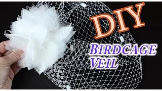 DIY Birdcage Bridal Veil