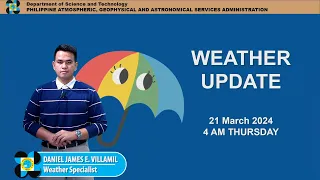 Public Weather Forecast issued at 4AM | March 21, 2024 - Thursday