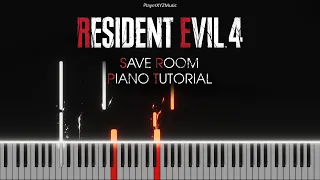 Resident Evil 4 Remake - Save Room (Piano Tutorial)