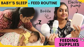 தமிழில்: 5 Months old baby - Morning to Night routine | Feeding + sleep routine | Electric Pump Det