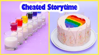 🥵 Cheated Storytime 🌈 Oddly Satisfying Rainbow Cake Decorating Compilation