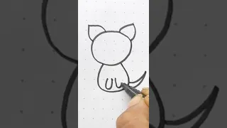 #easy #cat #drawing #art #drawyourself #drawingideas #draw #quickdrawing #easydrawing #drawingskill