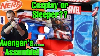 "Review" Nerf Captain America...SideStrike ReSkin..Live Your Avengers Fantasy!!