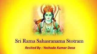 Sri Rama Sahasranama Stotram | 1000 Names of Lord Rama | RAMA SAHASRANAMAM