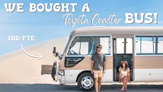 WE BOUGHT A BUS! - EP 1. Welcome to our Japanese import Toyota Coaster.