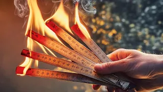 An Incredibly Sharp Damascus Steel Blade Made From Ordinary School Rulers