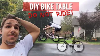 Make A Table Out of Your Old Bike - DIY Project for Under $50