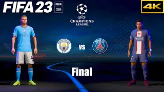 FIFA 23 | MANCHESTER CITY vs. PSG | UEFA Champions League Final | PS5 4K