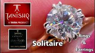 Tanishq Latest Solitaire Finger Ring & Earring Designs/Tanishq Diamond Rings/Diamond Earrings /Deeya