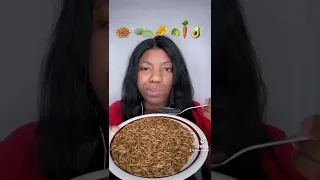 mealworms Eating emoji food challenge#shor