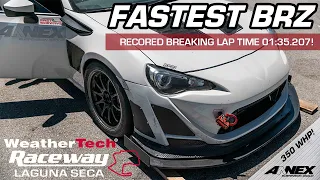 Fastest Supercharged Subaru BRZ at Laguna Seca Raceway!