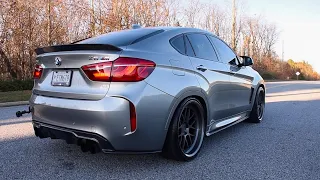 LOUD 800 HP BMW X6M on Meth w/Eisenmann exhaust and Dinan mufflers | Launches & exhaust sounds!