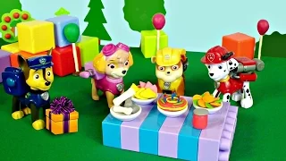 PAW Patrol toys. Marshall's birthday. Kids' videos.