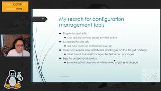 "Playtime with configuration: from script to galaxy" - Ser Heang TAN (LCA 2022 Online)