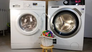 Experiment - AEG vs Siemens - Service Mode Battle - with two Washing Machines
