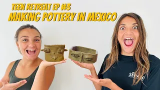 Teens learning to create POTTERY in XALAPA, MEXICO