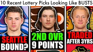 10 Recent NHL Lottery Picks Looking Like BUSTS! (Top Draft Prospects Rankings & Flyers Rumors Talk)