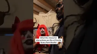 Knotts Scary Farm Boofet character interaction
