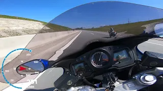 HONDA CBR1100XX and BMW S1000RR at German Autobahn