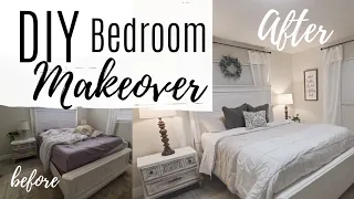 Affordable Bedroom makeover | Farmhouse decor | Diys on a budget.