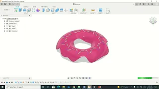 Donut Designed In Fusion360